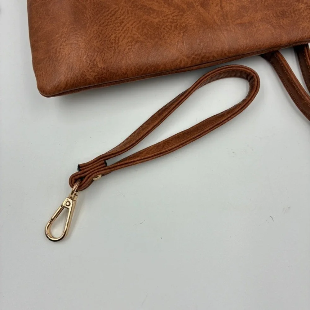 Jenco Handbag PETA Approved Vegan Crossbody Bag Blue Green Tassel Gold Tone‎ 9x8